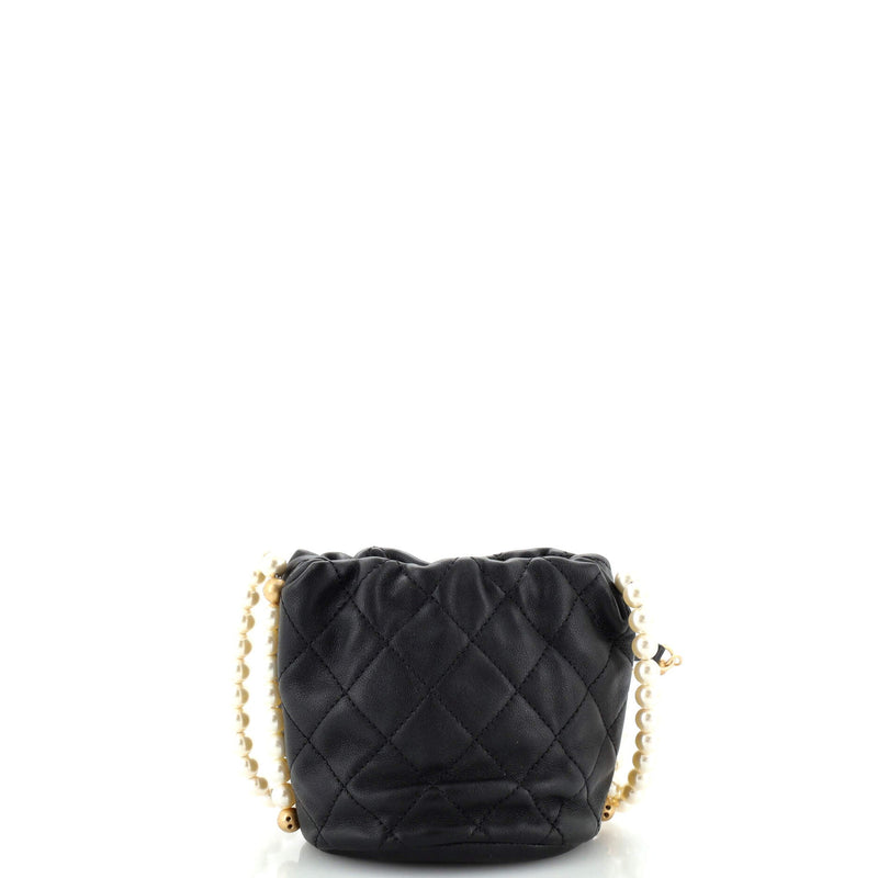 Chanel About Pearls Bucket Bag Quilted