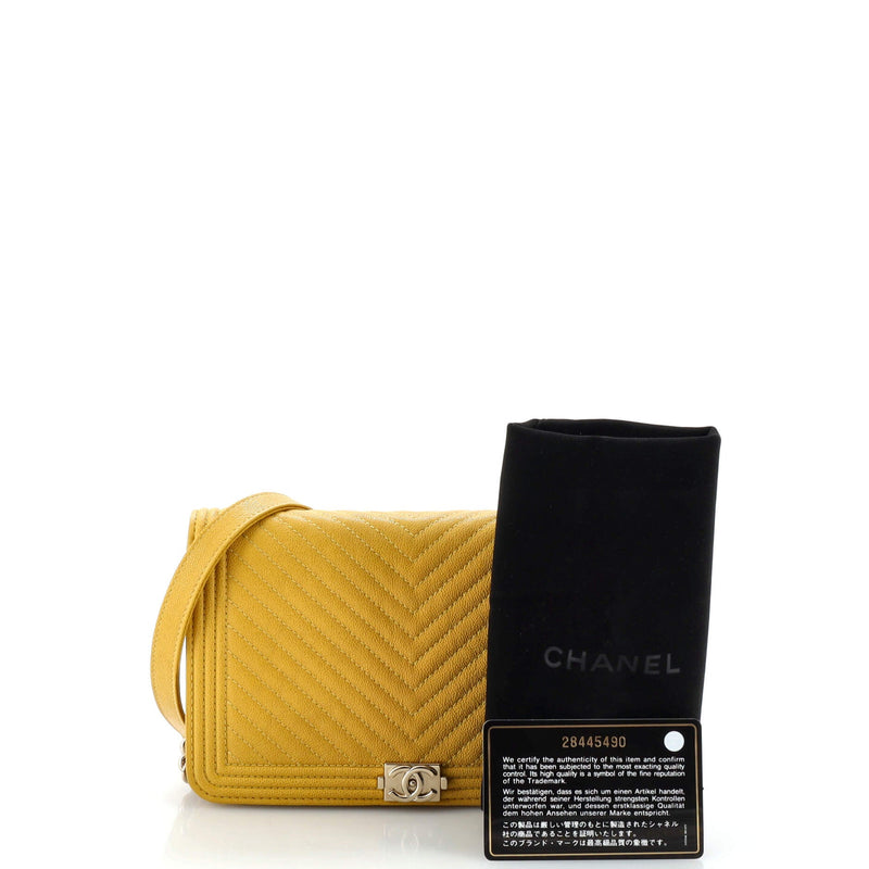 Chanel Boy Wallet On Chain Chevron