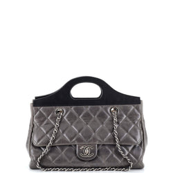 Chanel Cc Delivery Tote Quilted Glazed