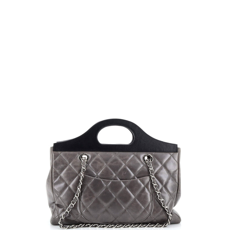 Chanel Cc Delivery Tote Quilted Glazed