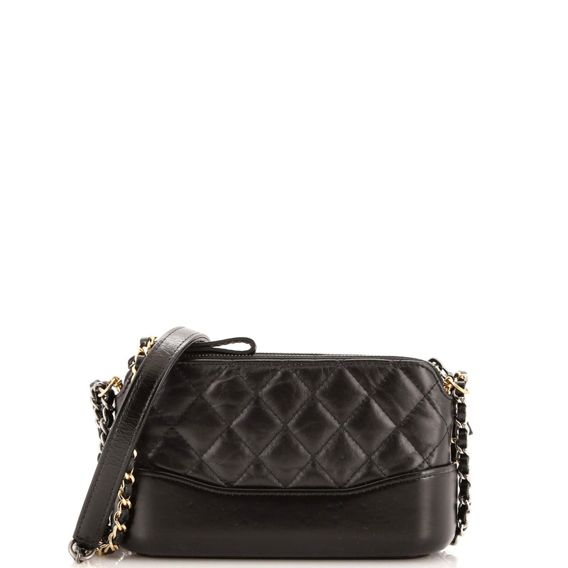 Chanel Gabrielle Double Zip Clutch With