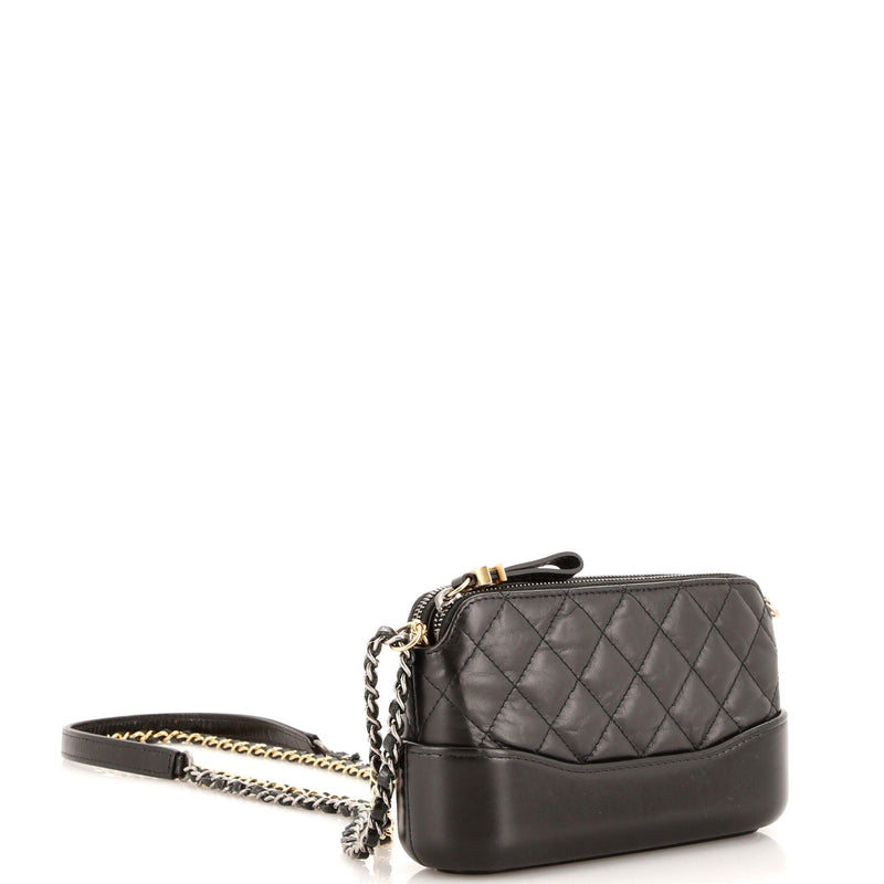 Chanel Gabrielle Double Zip Clutch With