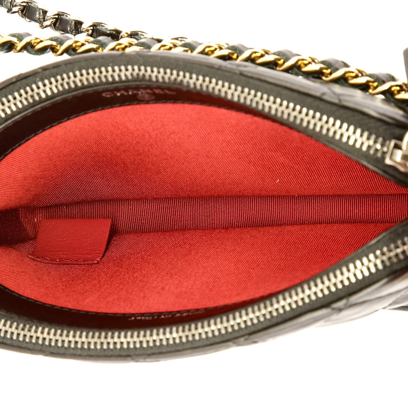 Chanel Gabrielle Double Zip Clutch With