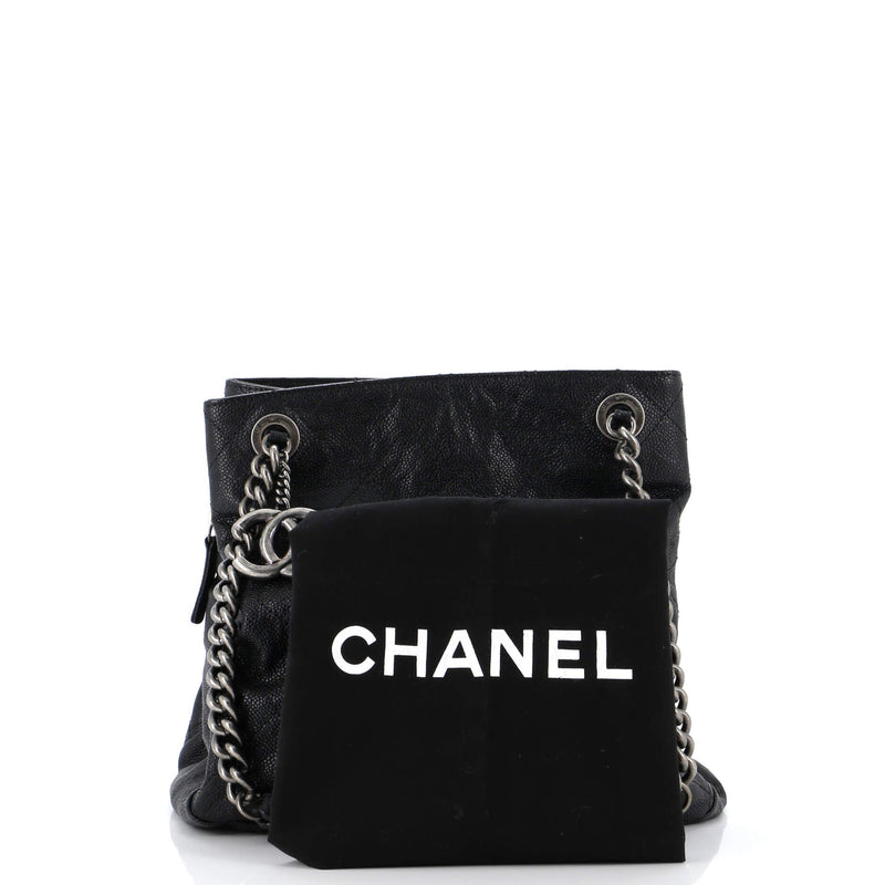 Chanel Simply Cc Tote Quilted Caviar