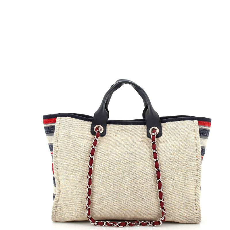 Chanel Deauville Tote Canvas With