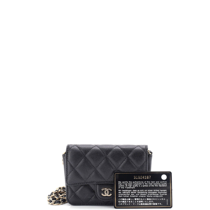 Chanel Classic Flap Clutch With Chain