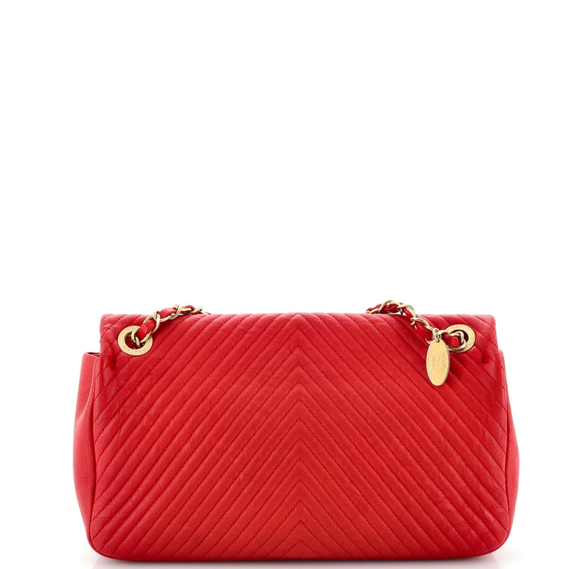 Chanel Medallion Charm Flap Bag Chevron