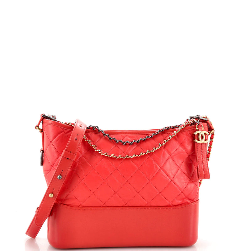 Chanel Gabrielle Hobo Quilted Aged