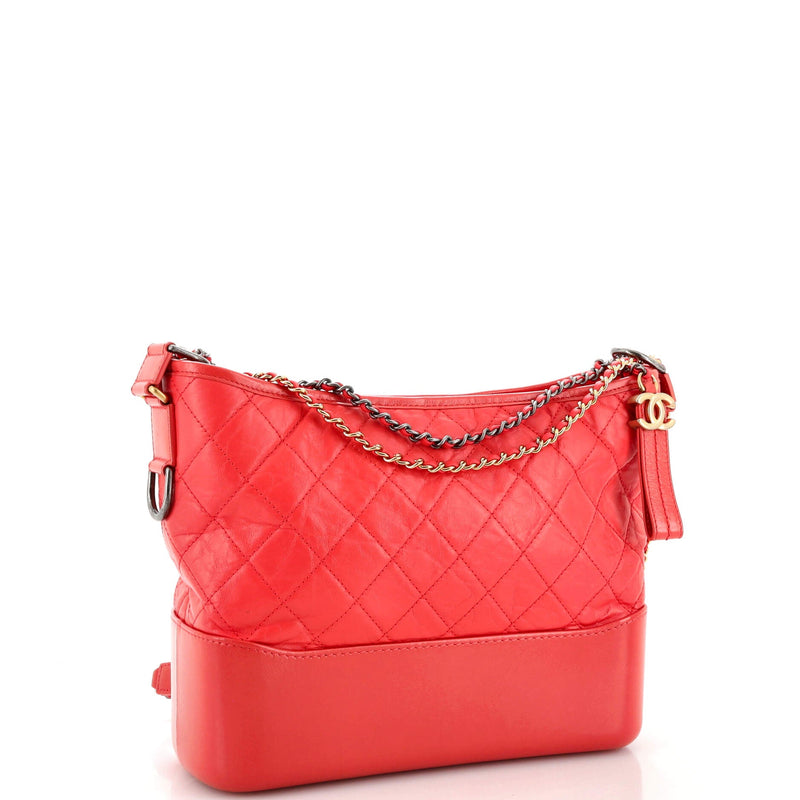 Chanel Gabrielle Hobo Quilted Aged