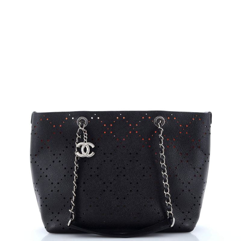 Chanel Shopping Tote Perforated Caviar