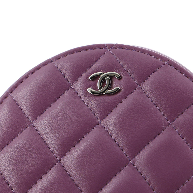 Chanel Round Clutch With Chain Quilted