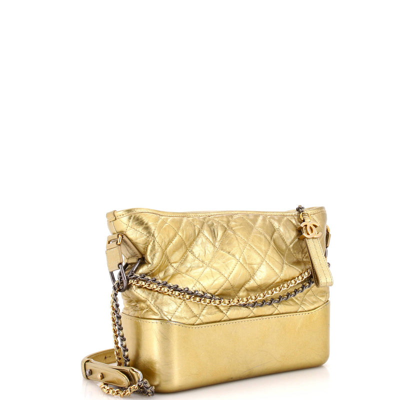 Chanel Gabrielle Hobo Quilted Metallic