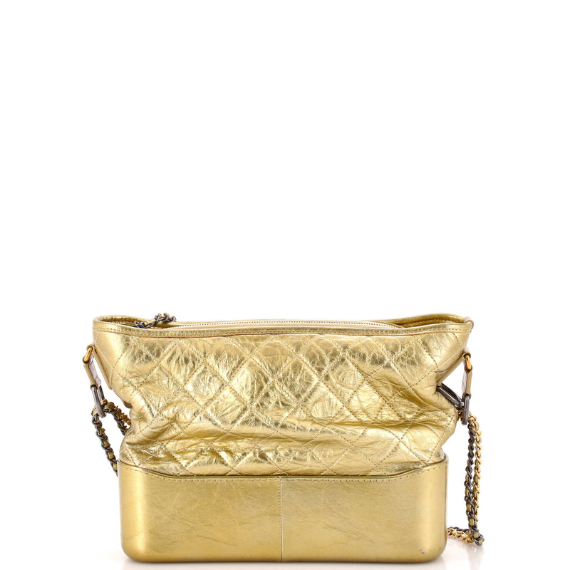 Chanel Gabrielle Hobo Quilted Metallic