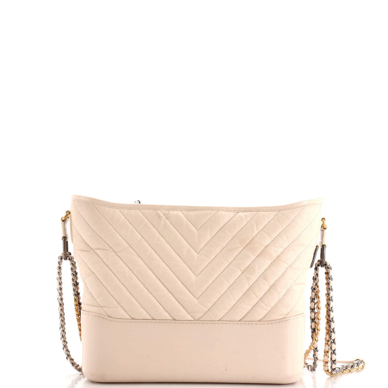 Chanel Gabrielle Hobo Chevron Aged