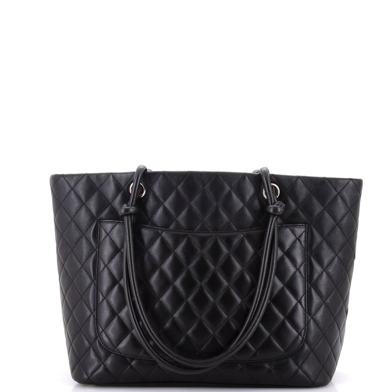 Chanel Cambon Tote Quilted Leather Large