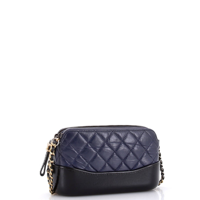 Chanel Gabrielle Double Zip Clutch With