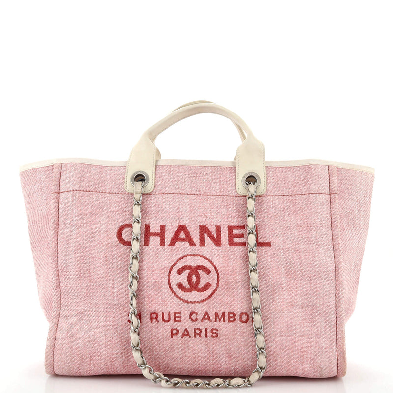 Chanel Deauville Tote Raffia Medium