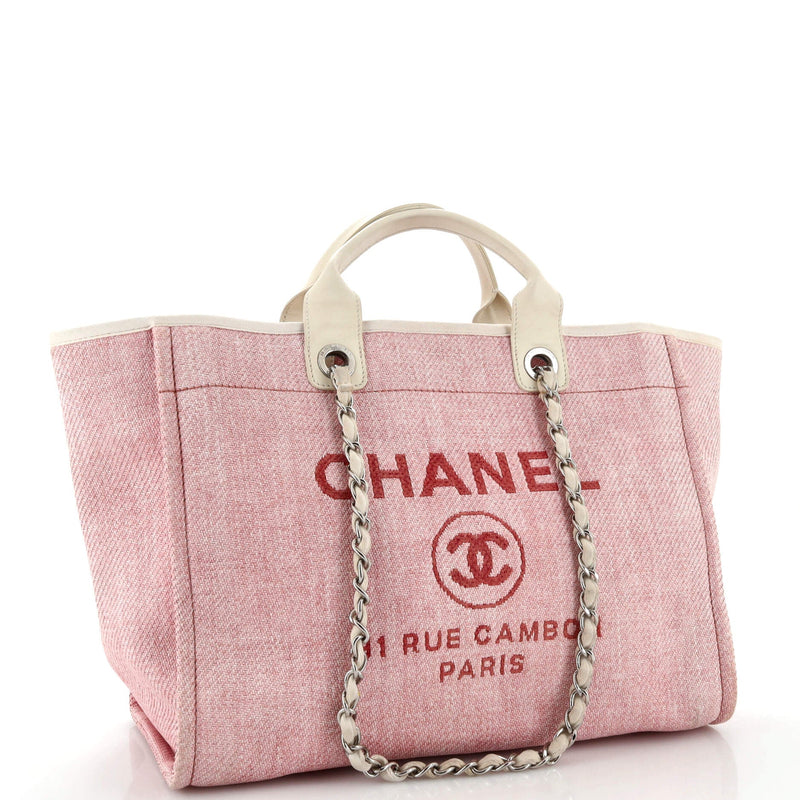 Chanel Deauville Tote Raffia Medium