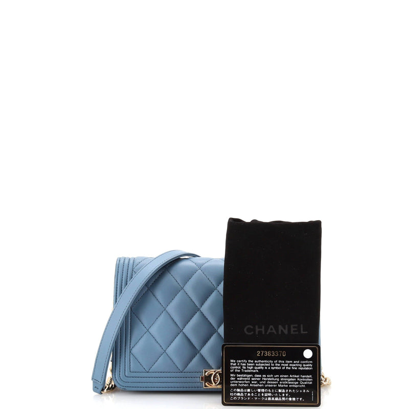 Chanel Boy Wallet On Chain Quilted