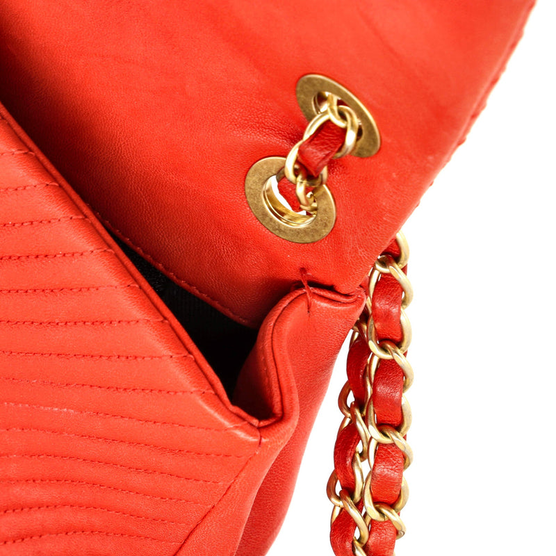 Chanel Medallion Charm Flap Bag Chevron