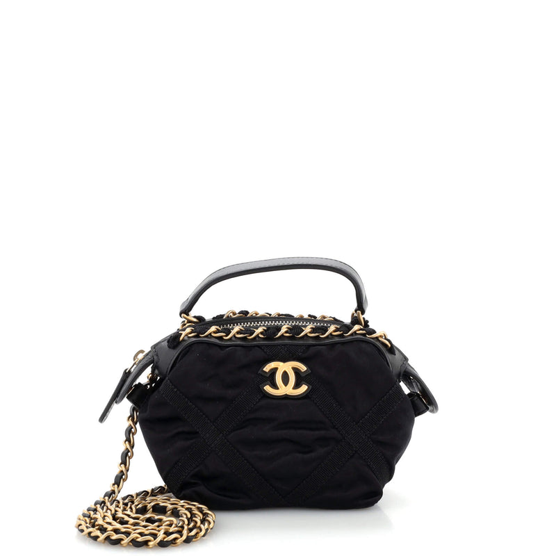 Chanel Top Handle Clutch With Chain