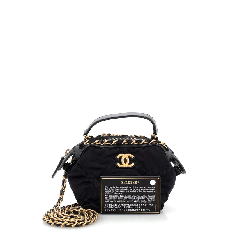 Chanel Top Handle Clutch With Chain