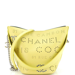 Chanel Logo Eyelets Bucket Bag