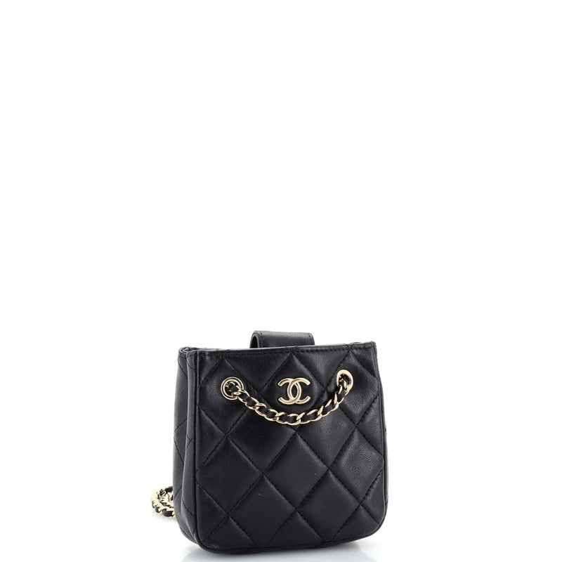 Chanel Cc Square Clutch With Chain