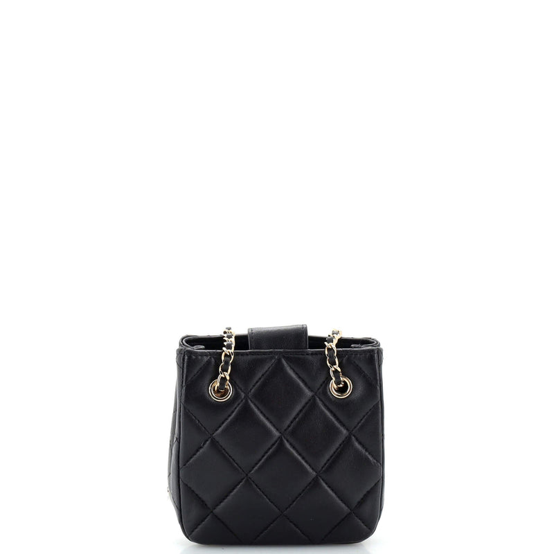 Chanel Cc Square Clutch With Chain