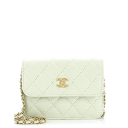 Chanel Pearl Crush Flap Clutch With