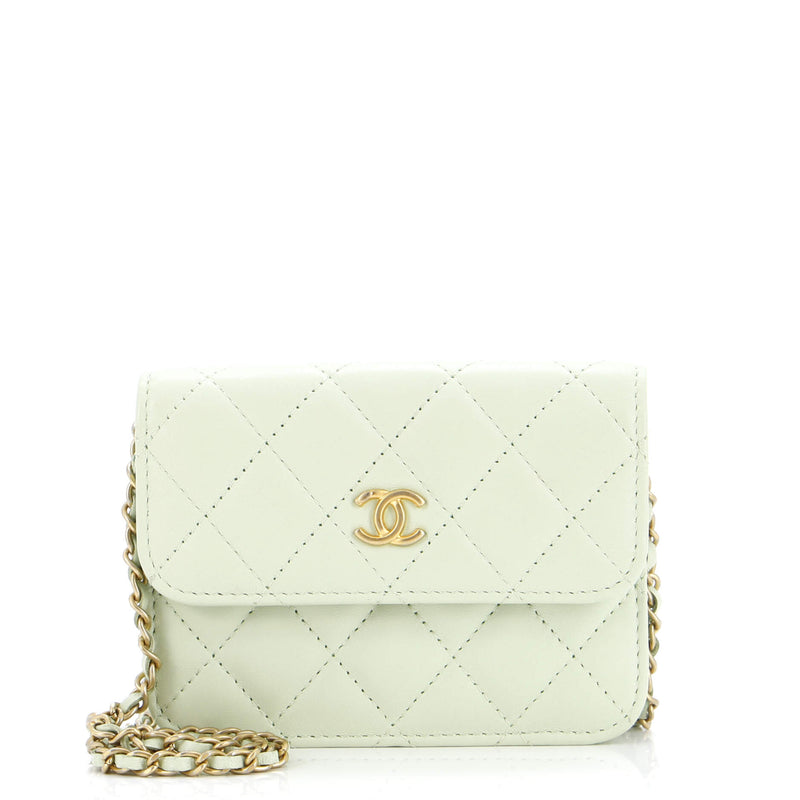 Chanel Pearl Crush Flap Clutch With