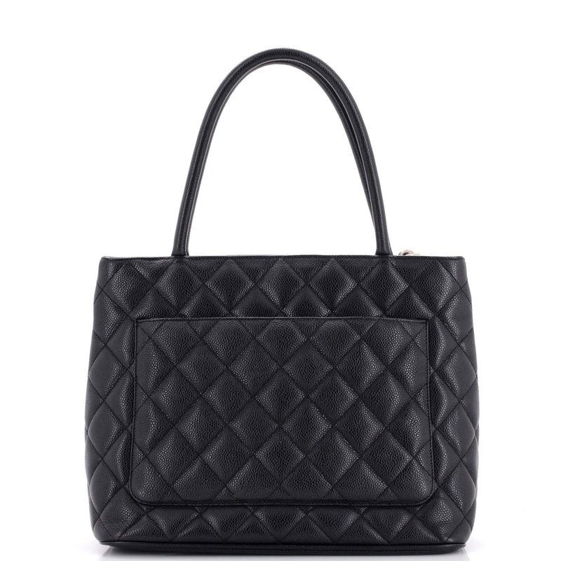 Chanel Medallion Tote Quilted Caviar