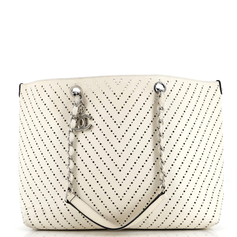 Chanel Shopping Tote Perforated Caviar