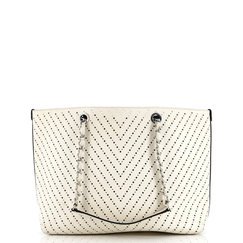 Chanel Shopping Tote Perforated Caviar