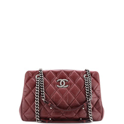 Chanel Cc Crown Tote Quilted Aged