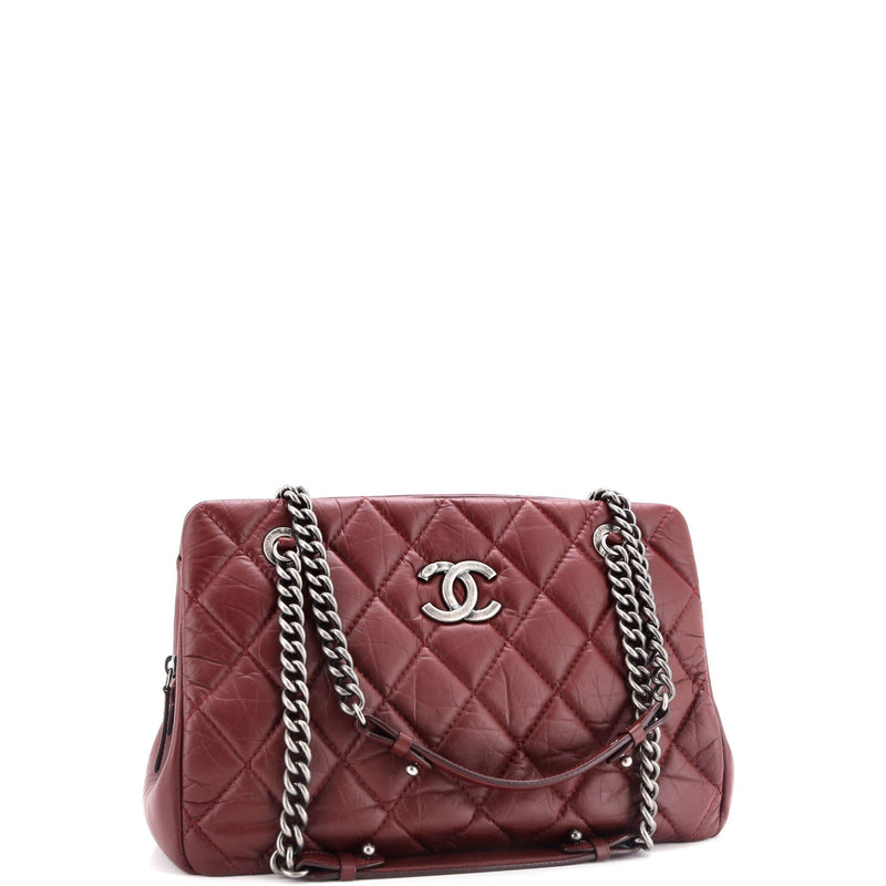 Chanel Cc Crown Tote Quilted Aged