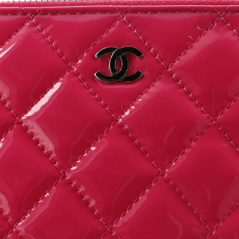 Chanel Double Zip Clutch With Chain