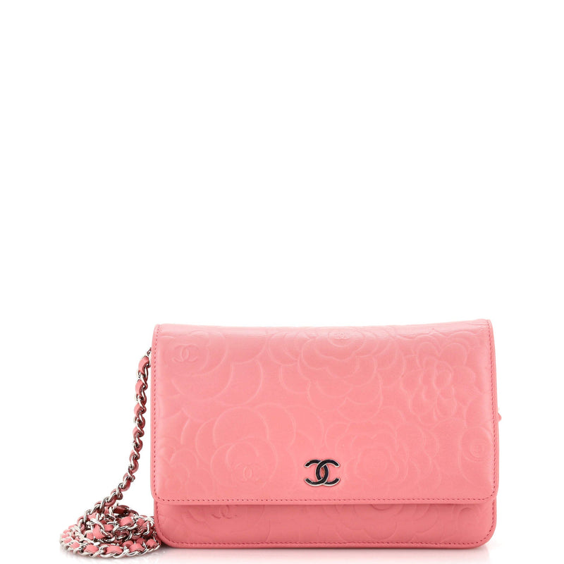 Chanel Wallet On Chain Camellia Lambskin