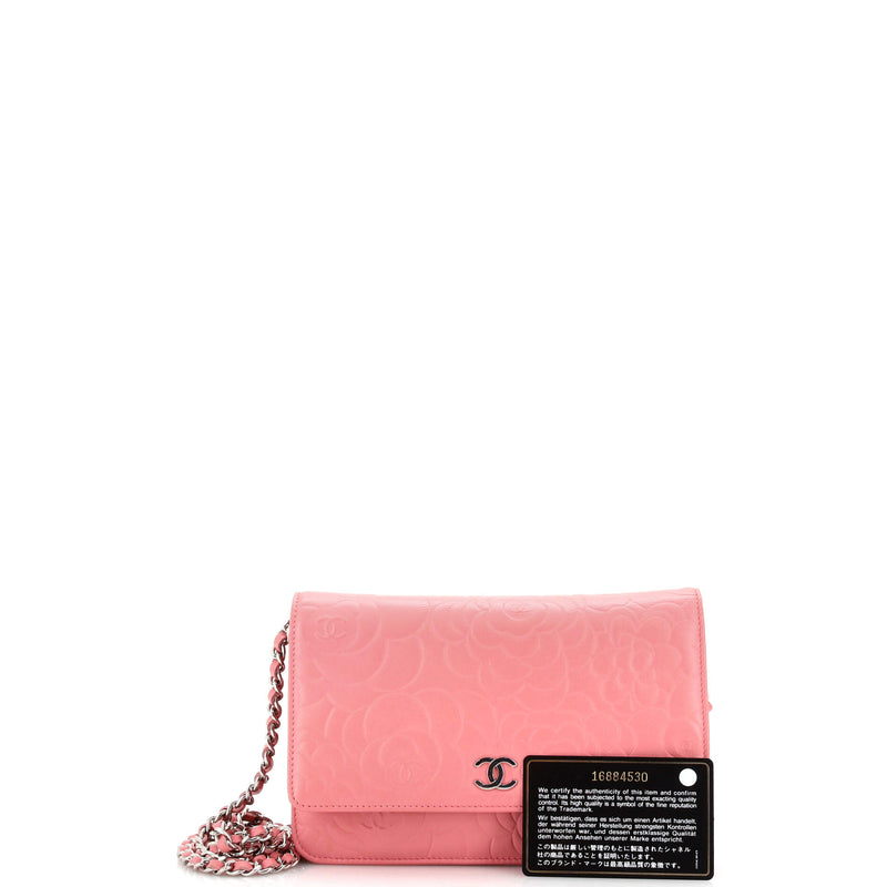 Chanel Wallet On Chain Camellia Lambskin