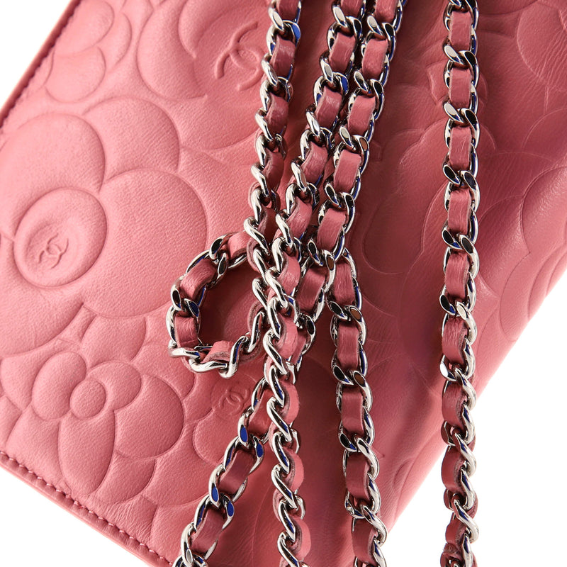 Chanel Wallet On Chain Camellia Lambskin