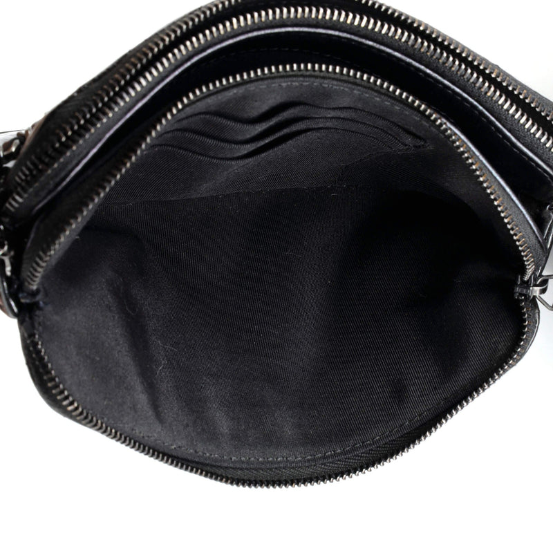 Chanel So Black Double Zip Clutch With