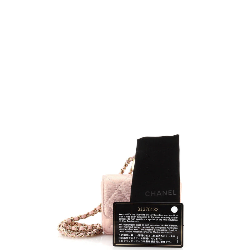 Chanel Cc Pearl Coin Card Holder With