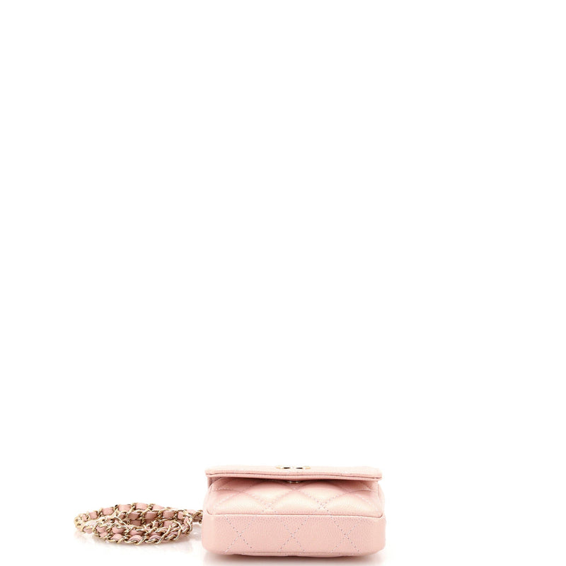 Chanel Cc Pearl Coin Card Holder With