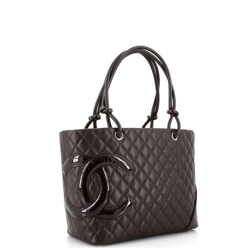 Chanel Cambon Tote Quilted Leather Large