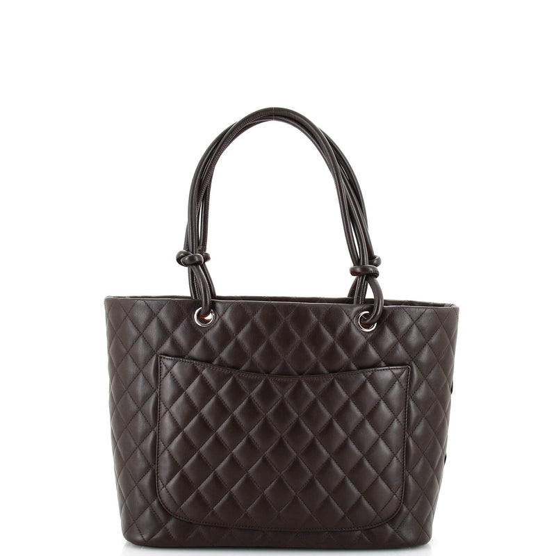 Chanel Cambon Tote Quilted Leather Large