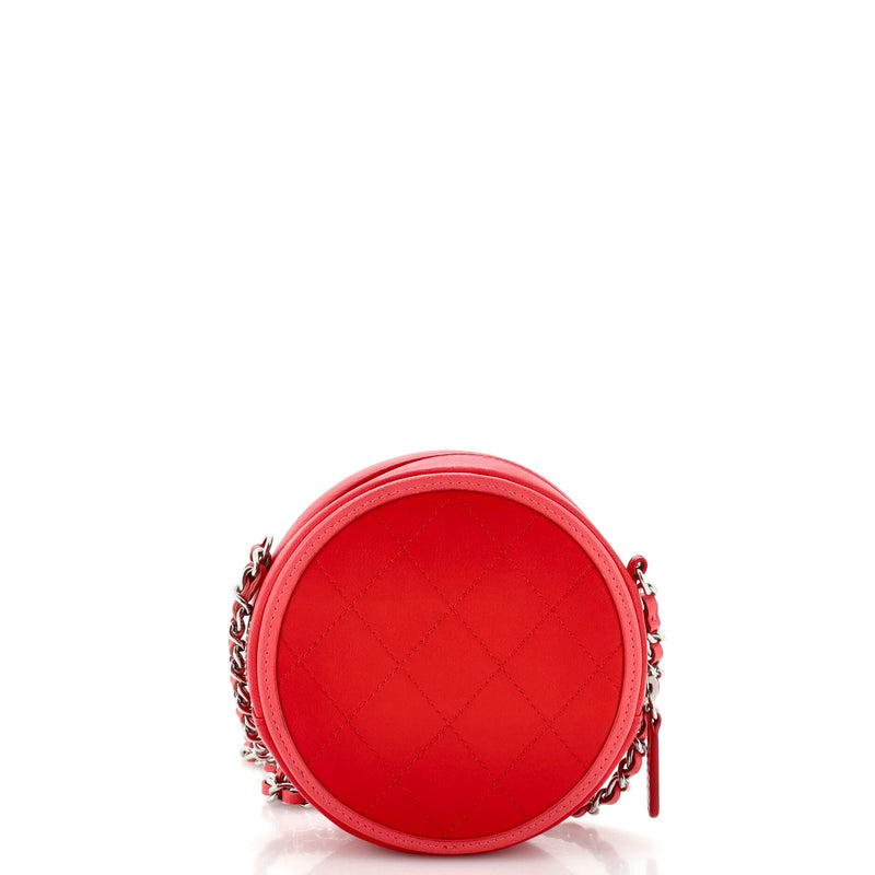 Chanel Color Pop Round Clutch With Chain