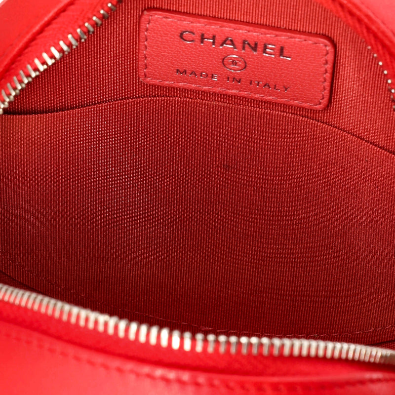 Chanel Color Pop Round Clutch With Chain