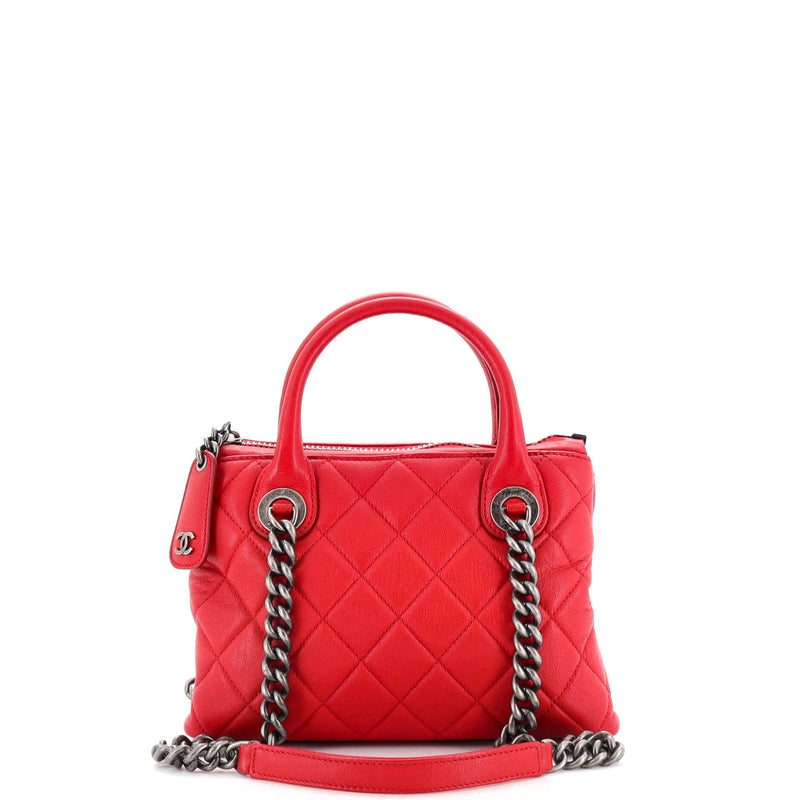 Chanel Boy Chained Tote Quilted Calfskin