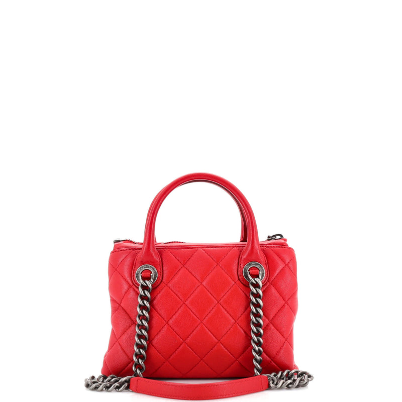 Chanel Boy Chained Tote Quilted Calfskin