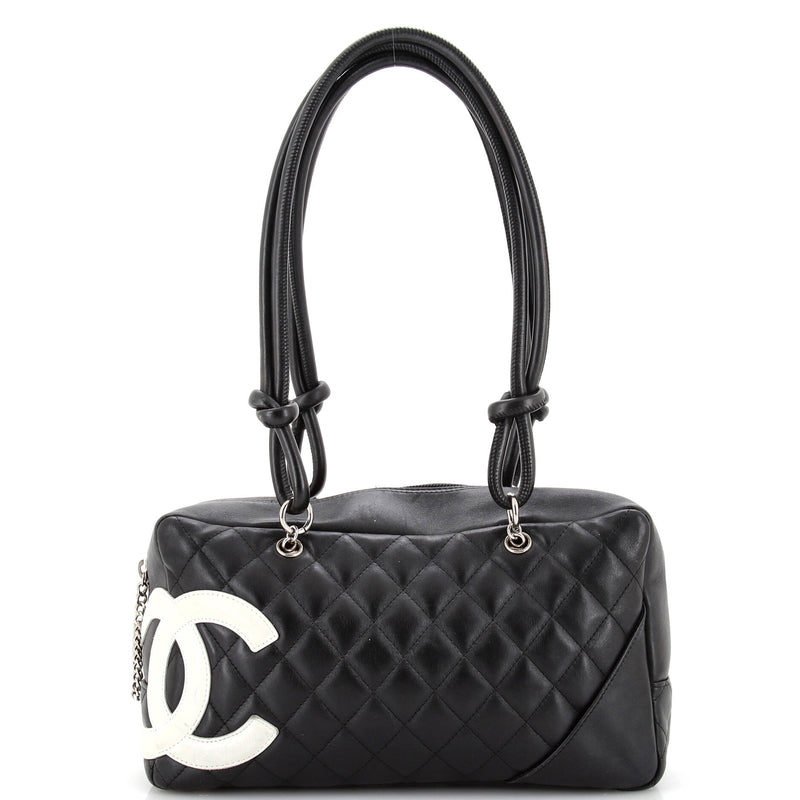 Chanel Cambon Bowler Bag Quilted Leather